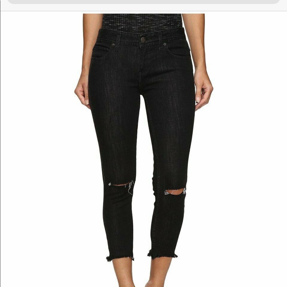 Free People Destroyed Ankle Skinny Jeans 29
